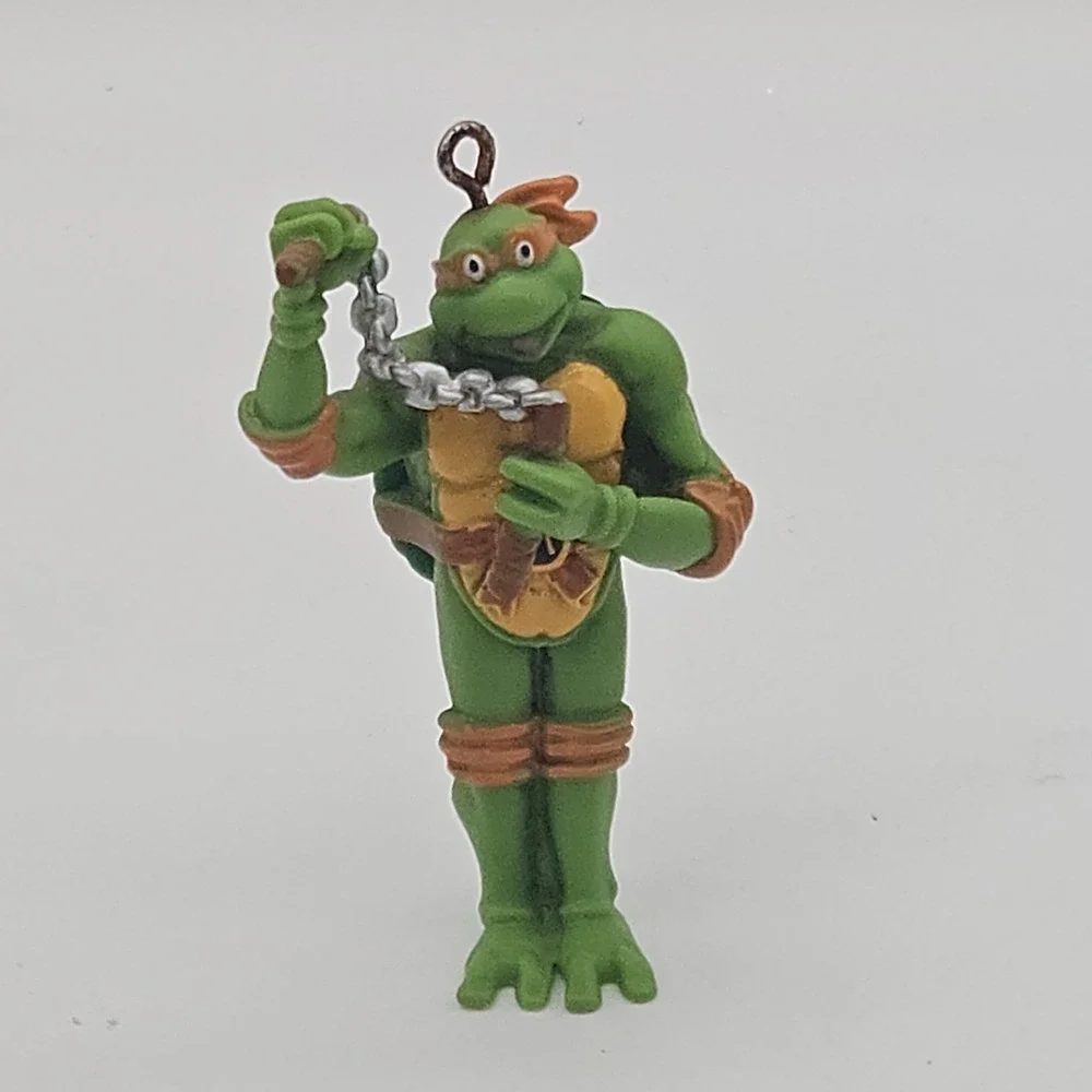 TMNT Michelangelo PVC Figure Keychain 2015 Viacom 2.75